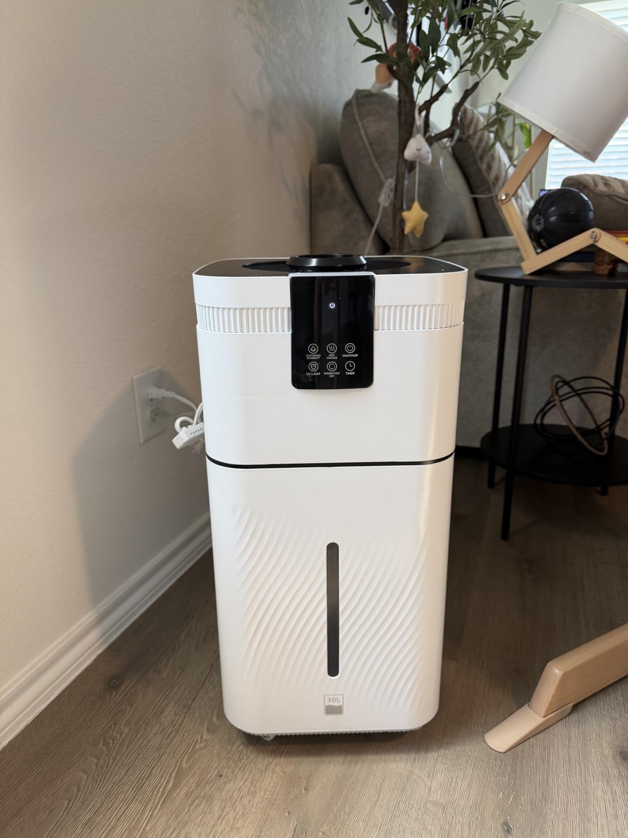 30L/7.93Gal Commercial Humidifier for Large Room 4200 sq ft, 3000mL/H Whole House Humidifiers with Supersized Cool Mist,Quiet Humidifiers for Bedroom, Home,Office, Plants, Warehouse customer photo 1