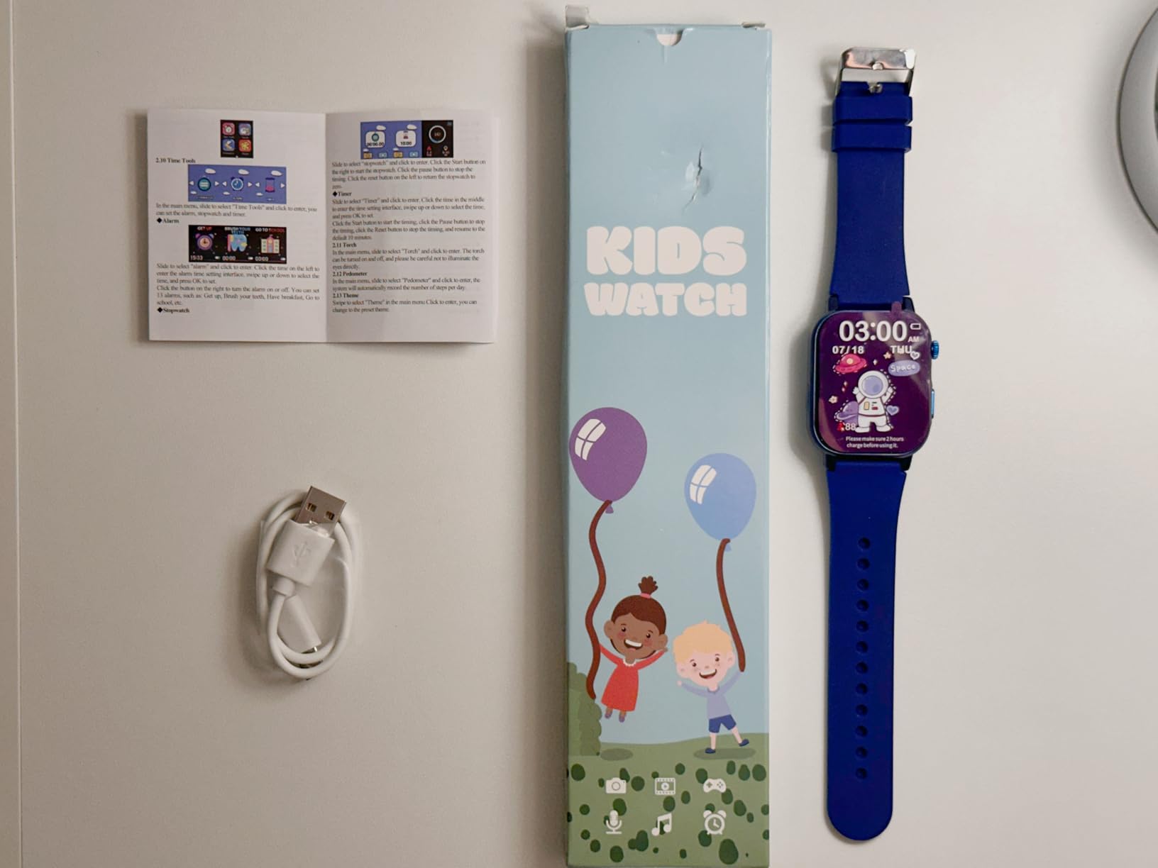 4G Kids Smart Watch with GPS Tracker Two-Way Call Phone for Ages 5-12 Girls customer photo 1