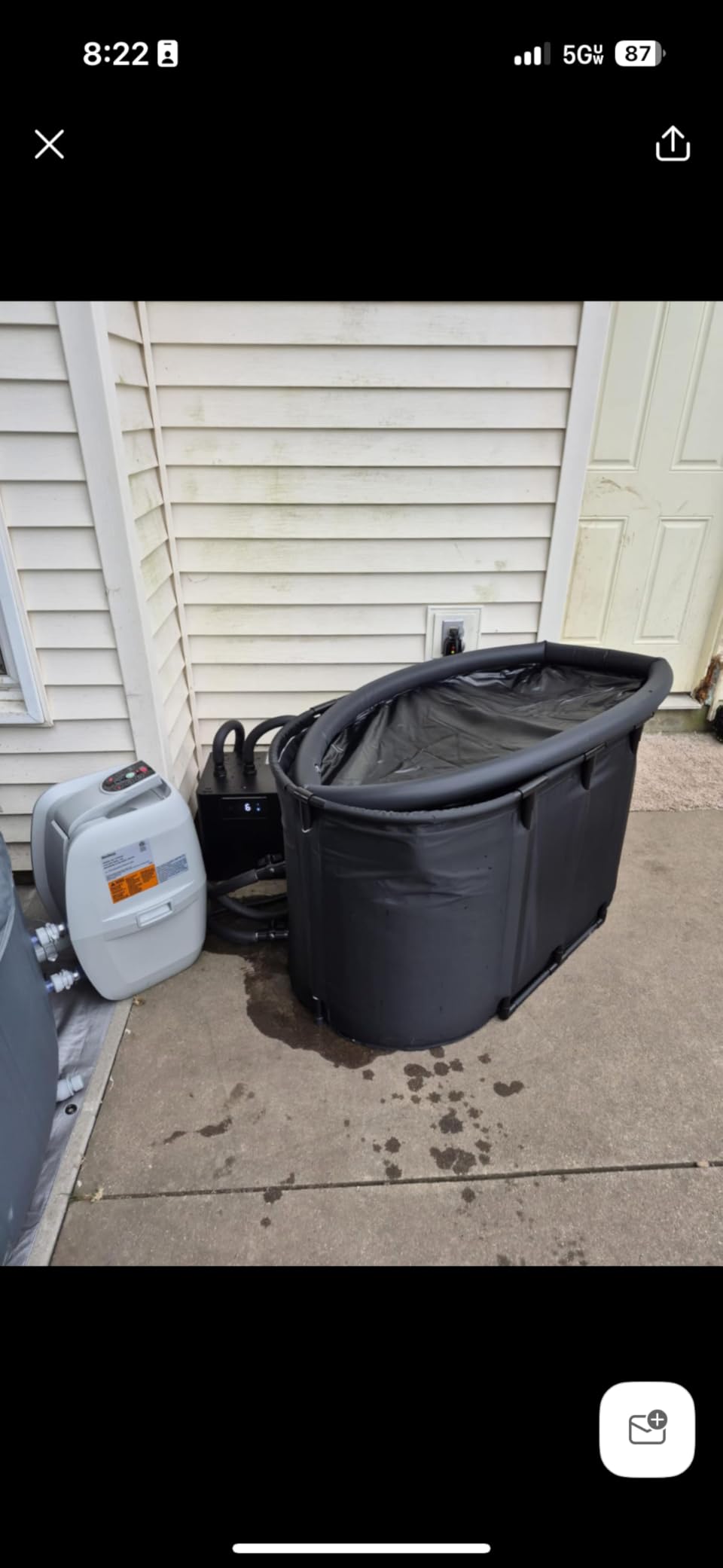 1/3 HP WiFi Cold Plunge Chiller with 148Gal Ice Bath Tub for Cold Therapy customer photo 1