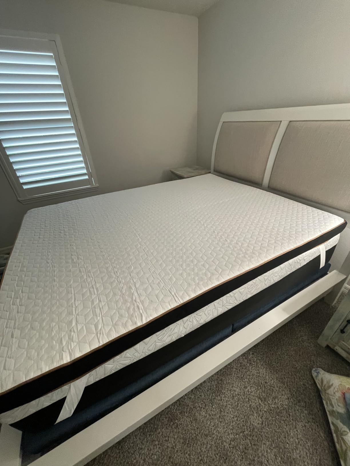 Firm Queen Size Mattress Topper, 4 Inch Gel Memory Foam, Dual Firmness High Density Cooling Foam Bed Pad with Removable Bamboo Cover for Back or Hip Pain, Pressure Relieve,365-Night Trial, CertiPUR-US customer photo 1