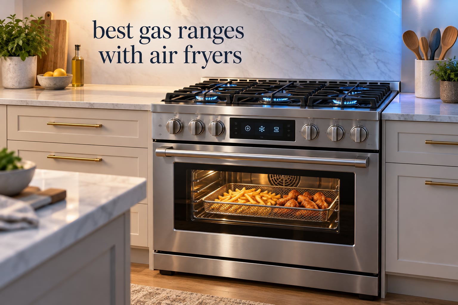 best gas ranges with air fryers