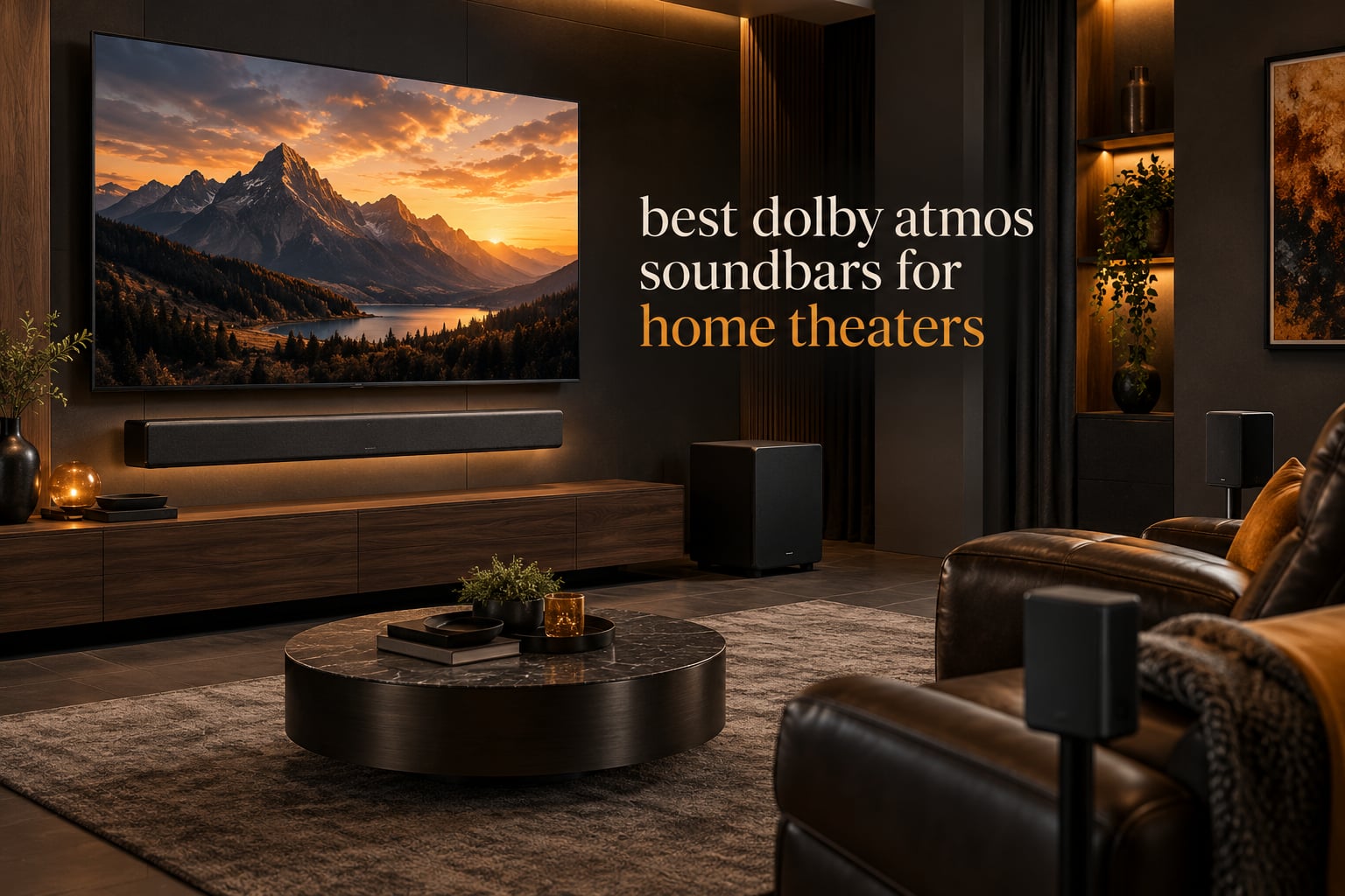 best dolby atmos soundbars for home theaters