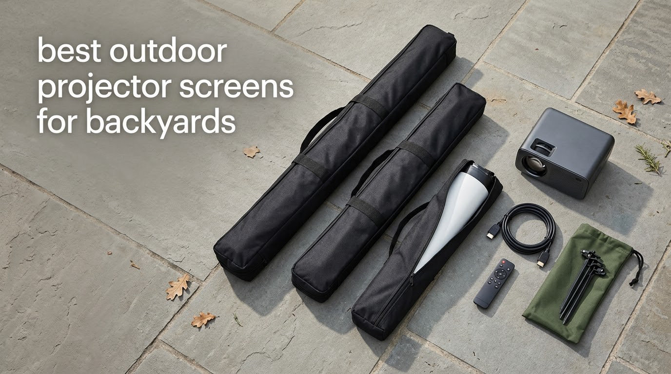 best outdoor projector screens for backyards