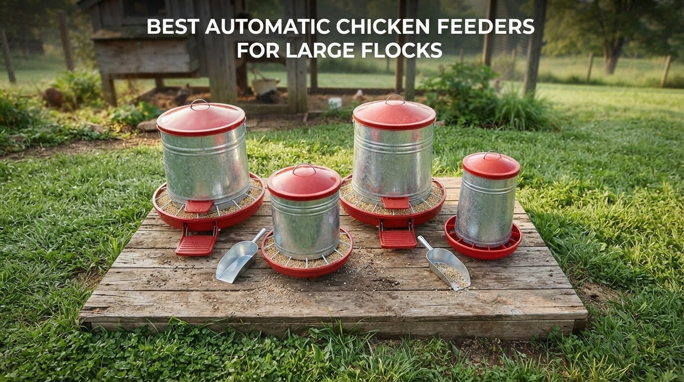 best automatic chicken feeders for large flocks