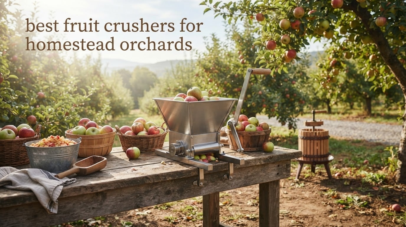 best fruit crushers for homestead orchards