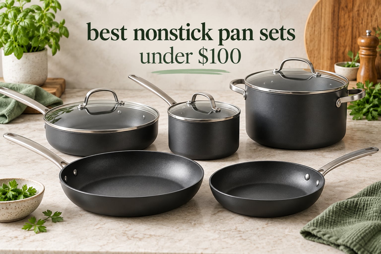 best nonstick pan sets under $100