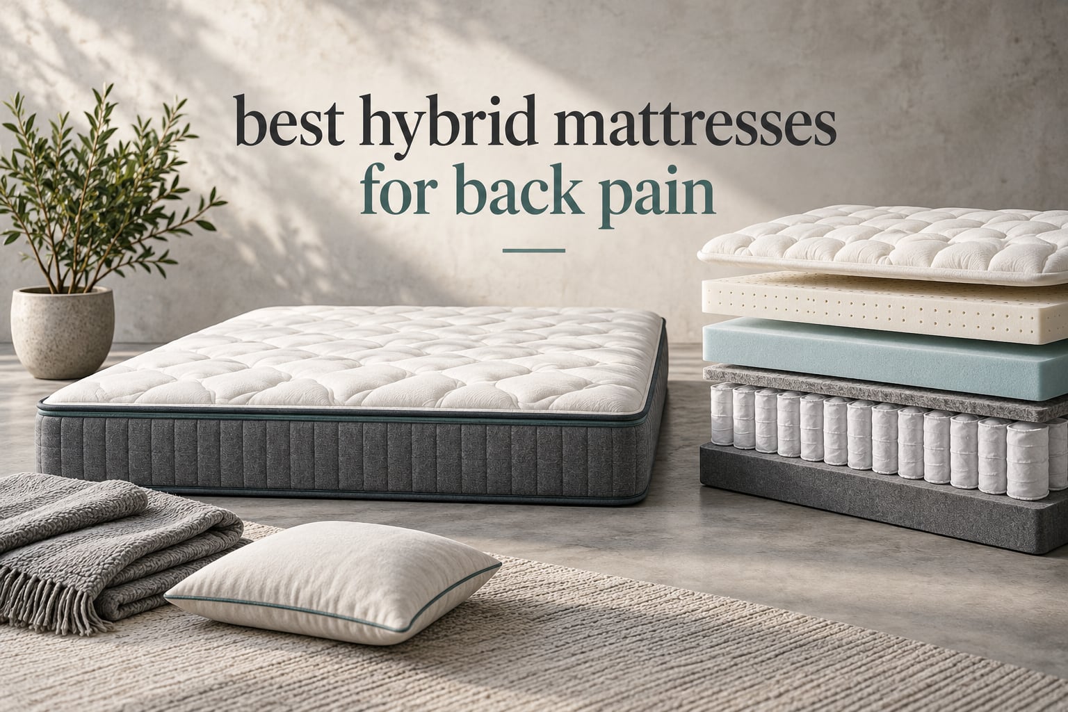 best hybrid mattresses for back pain