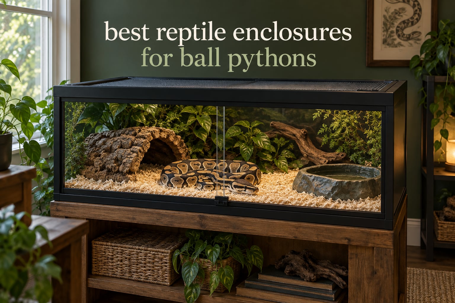 best reptile enclosures for ball pythons
