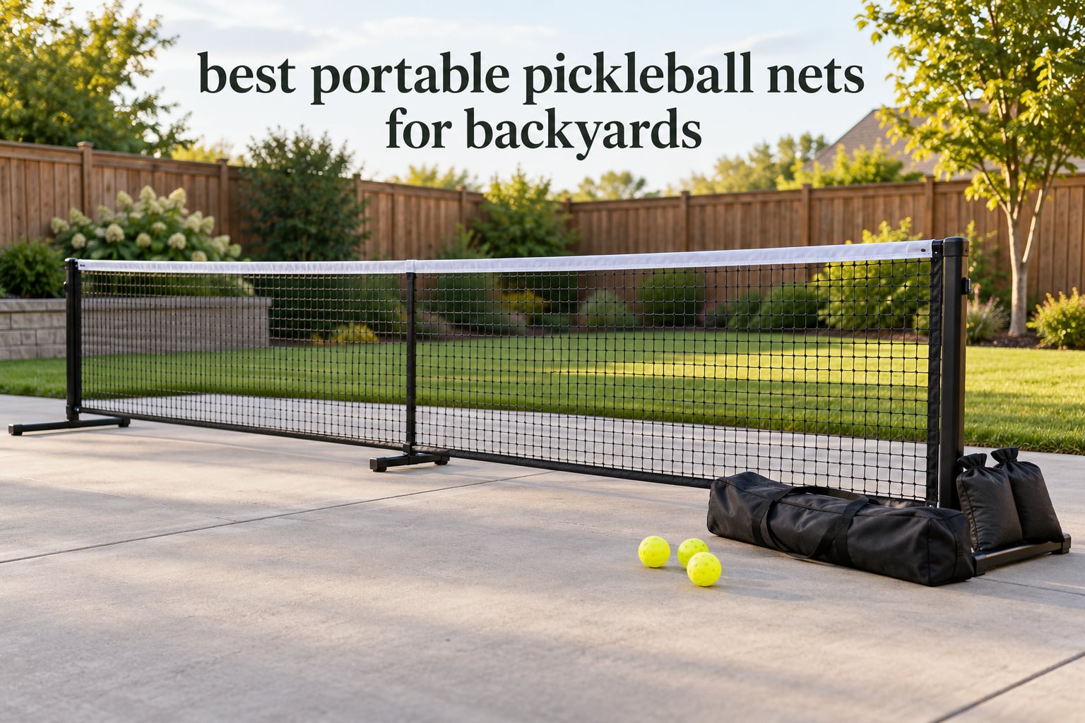 best portable pickleball nets for backyards