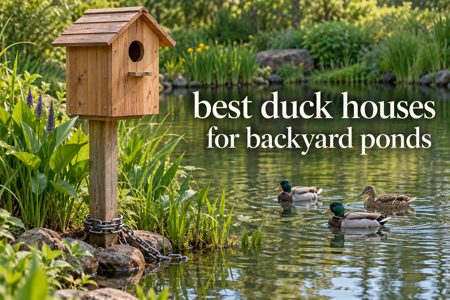 best duck houses for backyard ponds