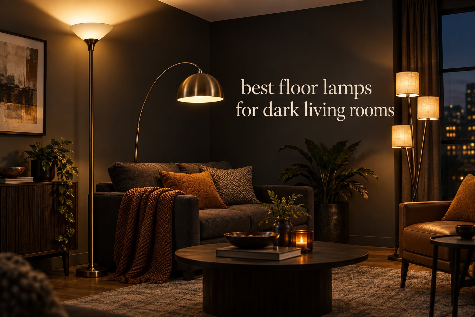 best floor lamps for dark living rooms