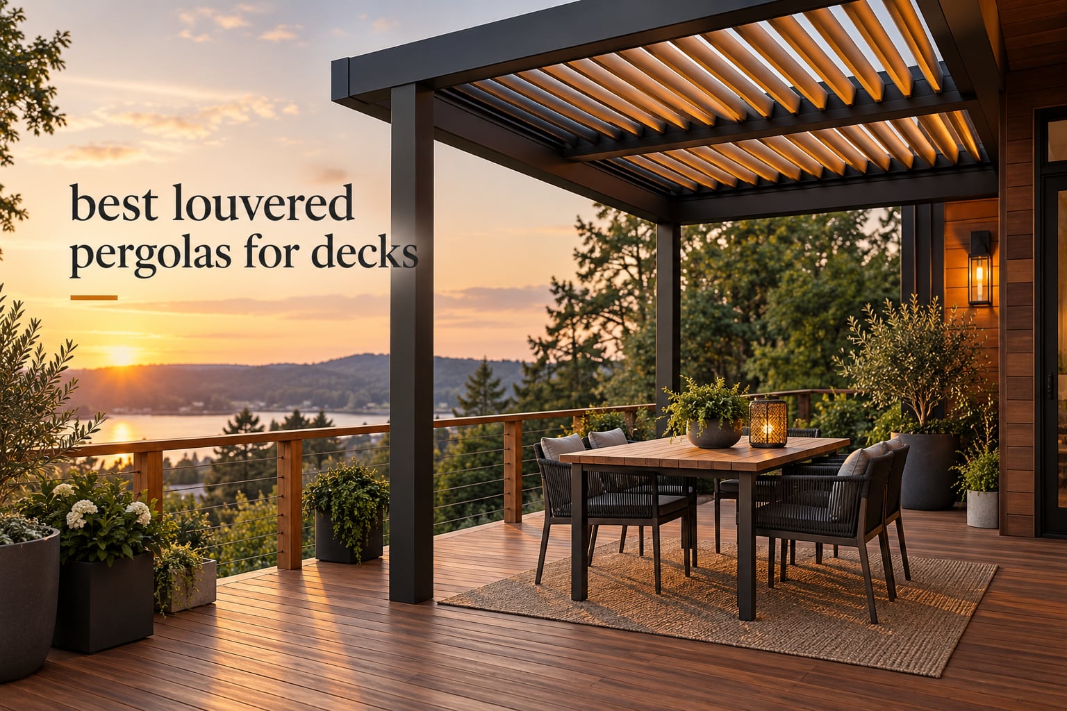 best louvered pergolas for decks