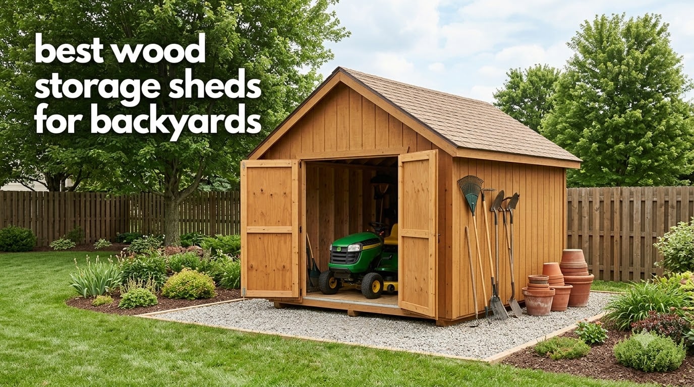 best wood storage sheds for backyards