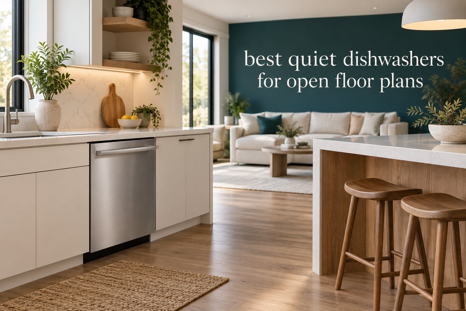 best quiet dishwashers for open floor plans
