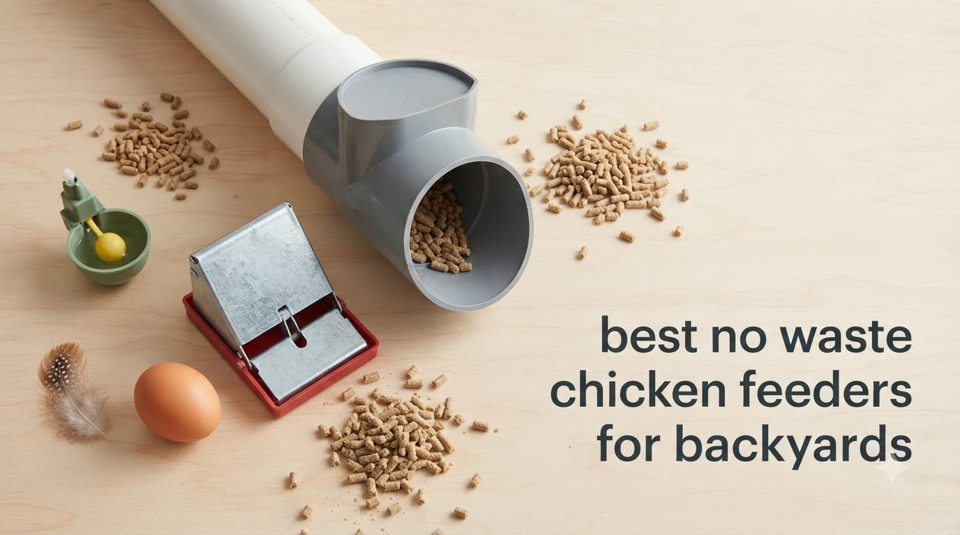best no waste chicken feeders for backyards