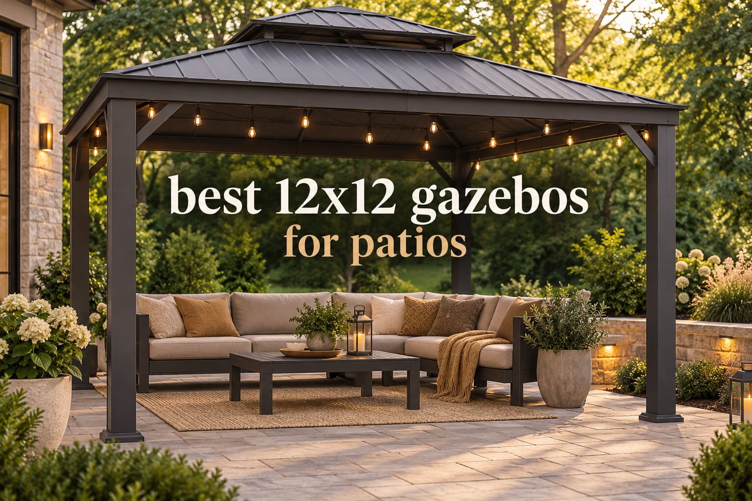 best 12x12 gazebos for patios