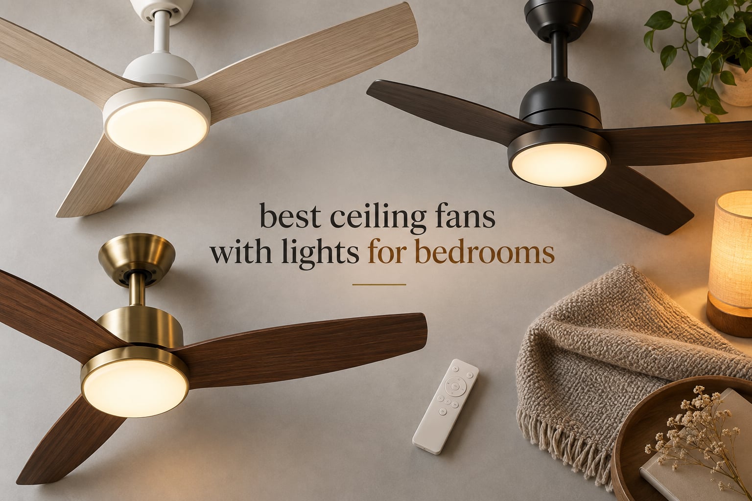best ceiling fans with lights for bedrooms