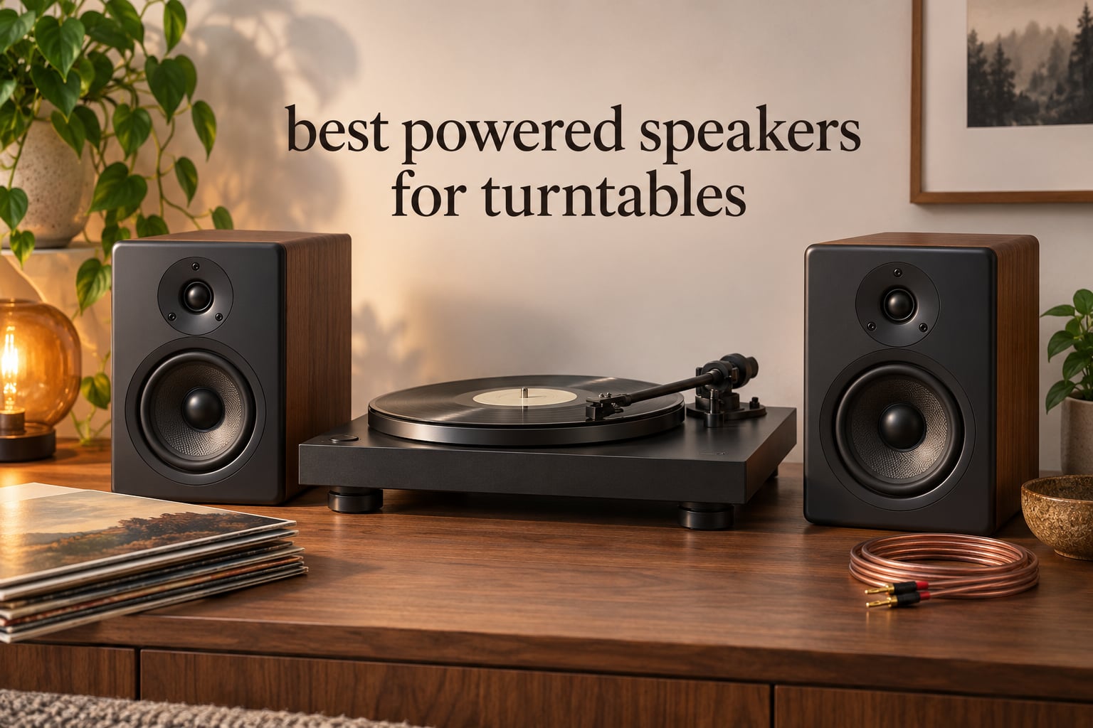 best powered speakers for turntables
