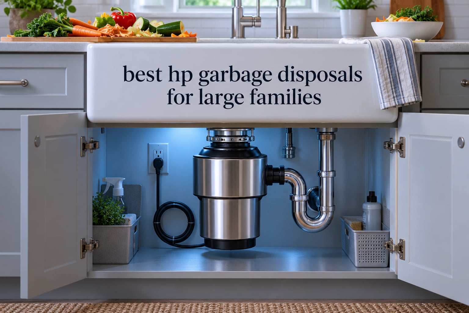 best 1 hp garbage disposals for large families