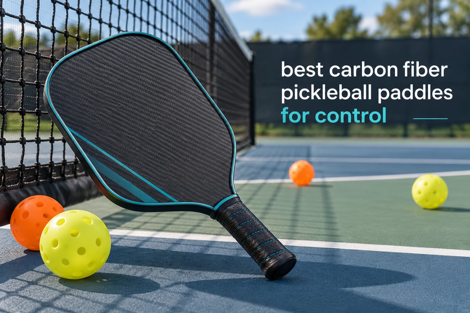 best carbon fiber pickleball paddles for control