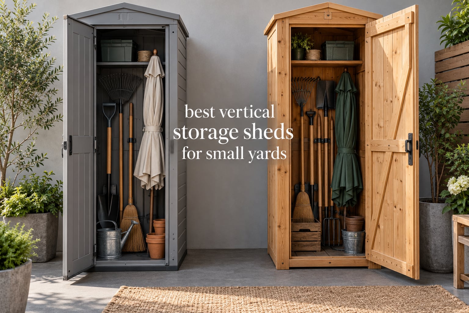 best vertical storage sheds for small yards