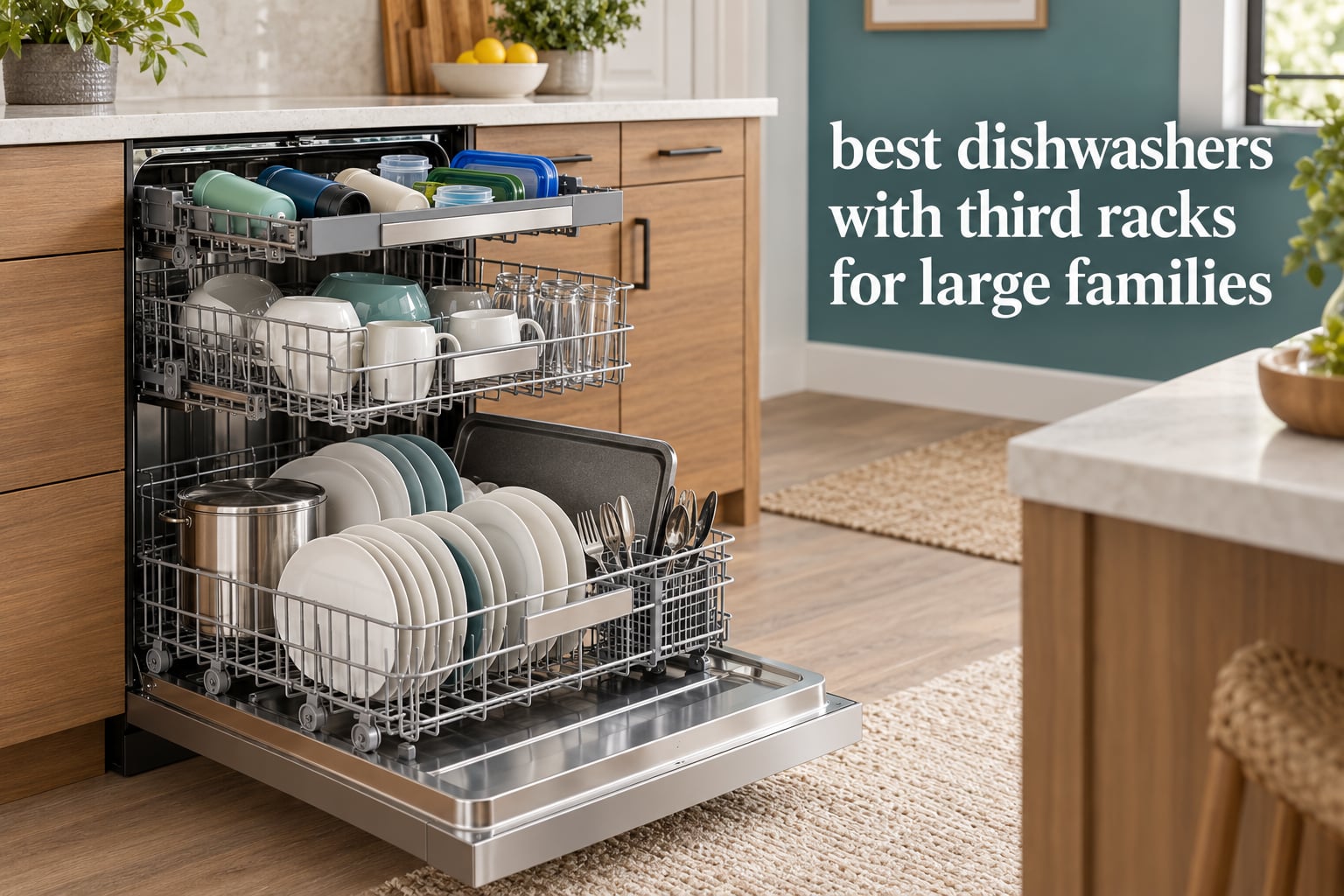 best dishwashers with third racks for large families