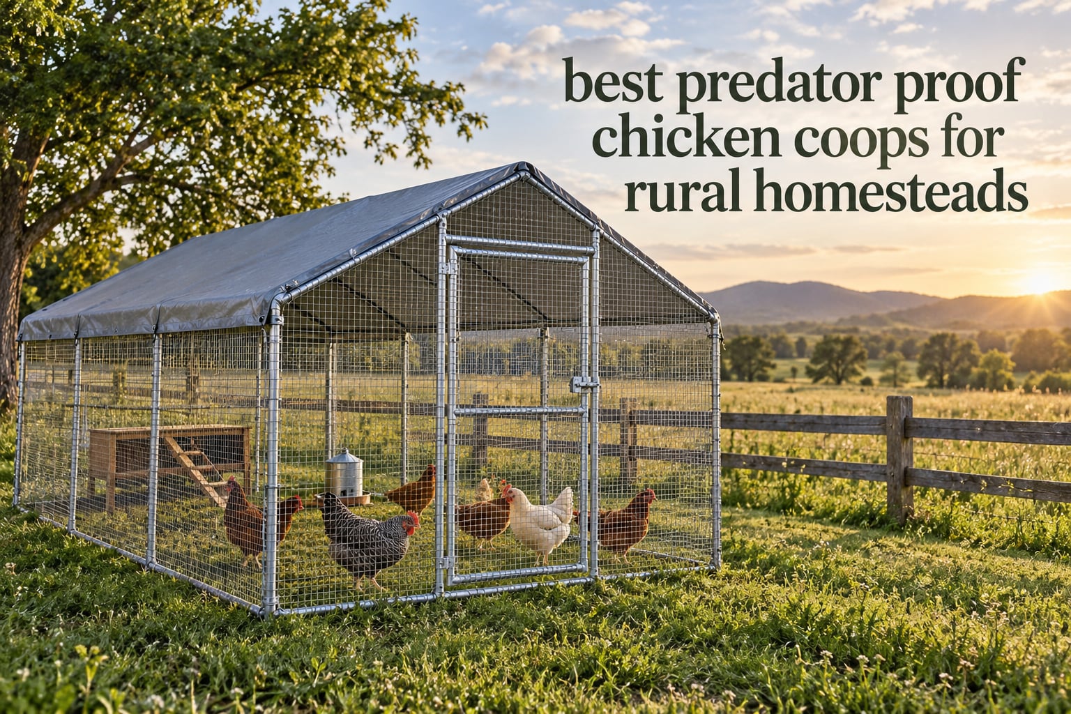 best predator proof chicken coops for rural homesteads