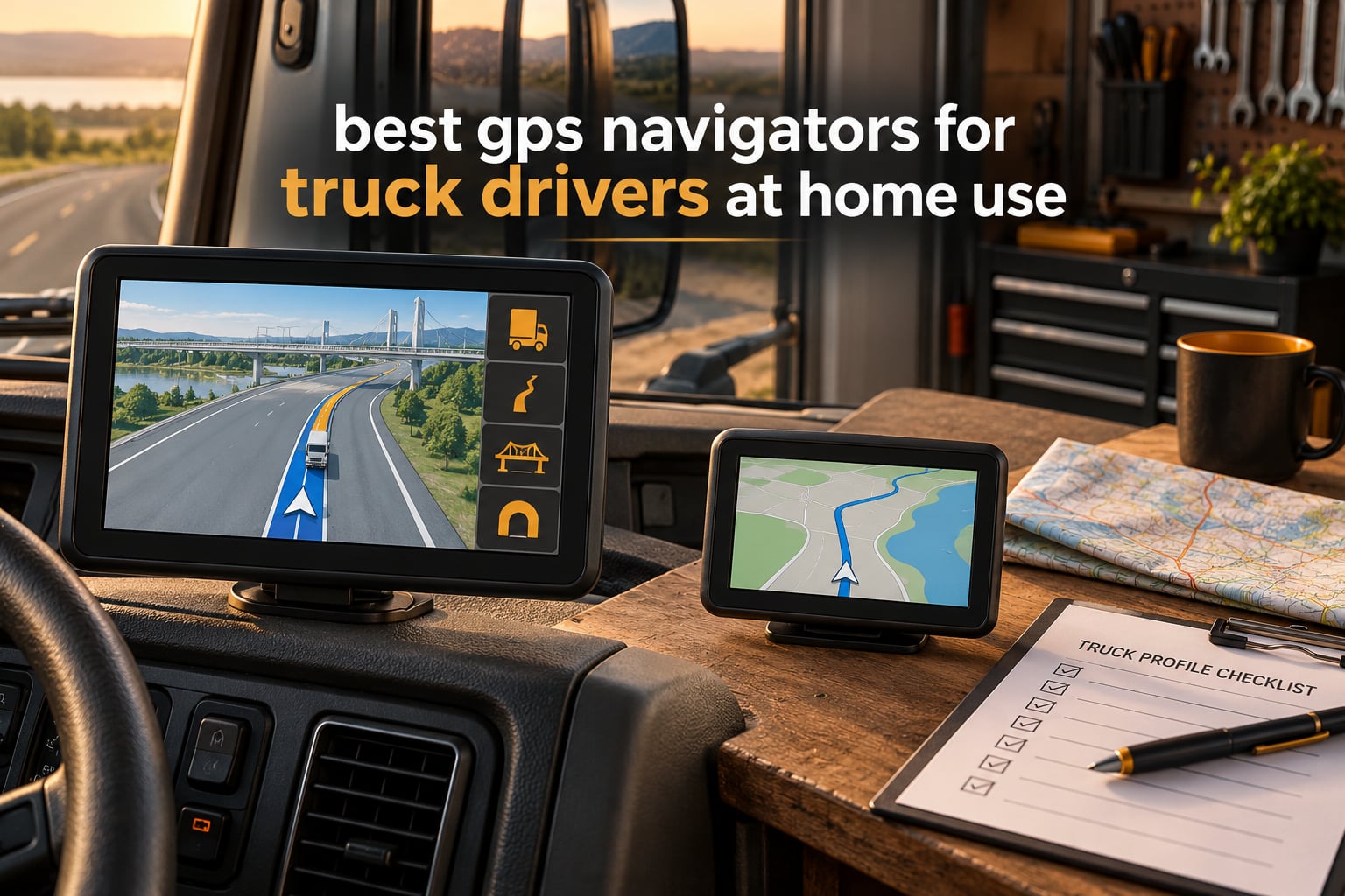 best gps navigators for truck drivers at home use
