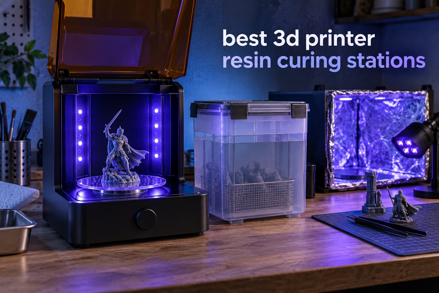 best 3d printer resin curing stations
