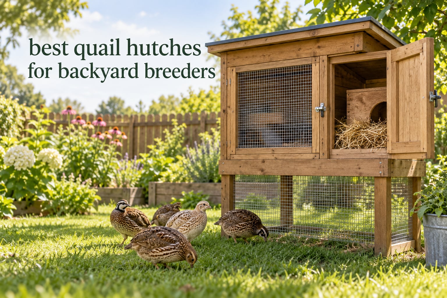 best quail hutches for backyard breeders