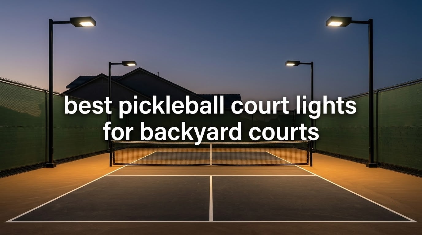 best pickleball court lights for backyard courts