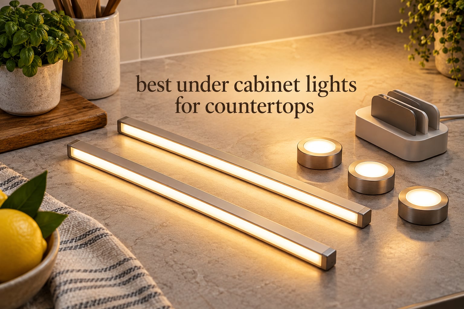best under cabinet lights for countertops