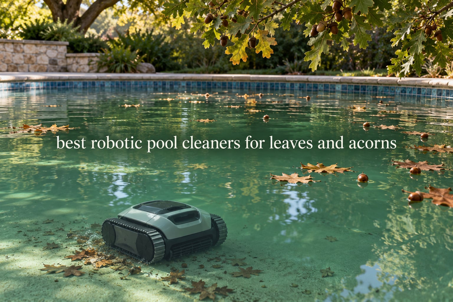 best robotic pool cleaners for leaves and acorns